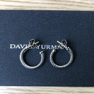 David Yurman Refined Sterling Hoop Earrings